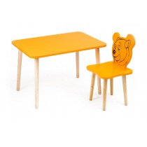 Комплект детской мебели Джери с оранжевым столиком
