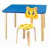 Комплект детской мебели Мордочки с голубым столиком