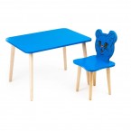 Комплект детской мебели Джери с голубым столиком