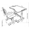 Комплект FunDesc Sole II парта+стул