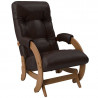 Кресло-глайдер Модель 68 Орех, кожзам Real Lite DK Brown