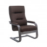 Кресло для отдыха Leset Оскар Венге текстура, ткань Мальмо 28