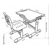 Комплект FunDesc Sole парта+стул